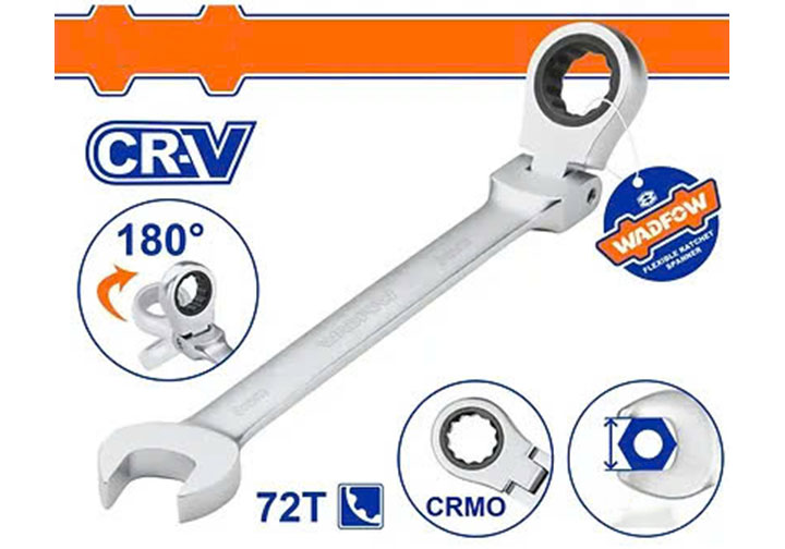 11mm Cờ lê vòng miệng tự động lắc léo Wadfow WSA6111