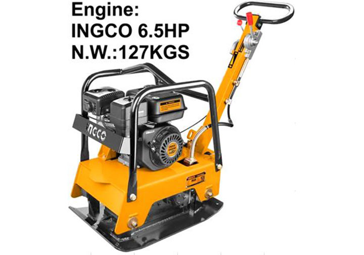 127KG Máy đầm nén bê tông dùng xăng 6.5HP INGCO GCP125-2