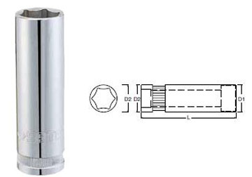 12mm Đầu tuýp dài 6 góc 1/2" Sata 13-403 (13403)