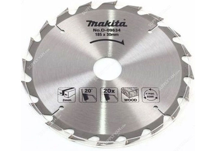 185x30mm Lưỡi cắt gỗ 20 răng Makita D-09634