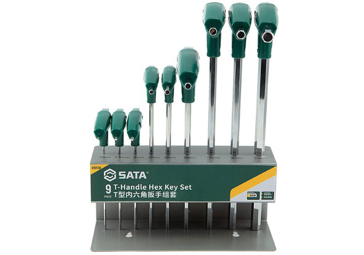 2-10mm Bộ lục giác đầu bằng chữ T Sata 09-118 (09118)
