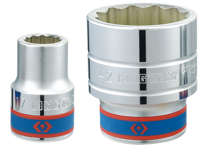 27mm Đầu tuýp 12 cạnh (dài 52mm) 3/4" Kingtony 633027M