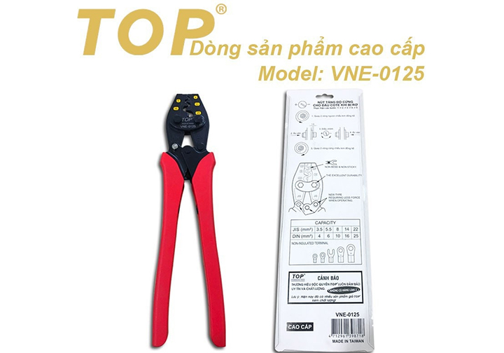 3.5-22mm2 Kìm bấm cosse số 25 TOP 335mm