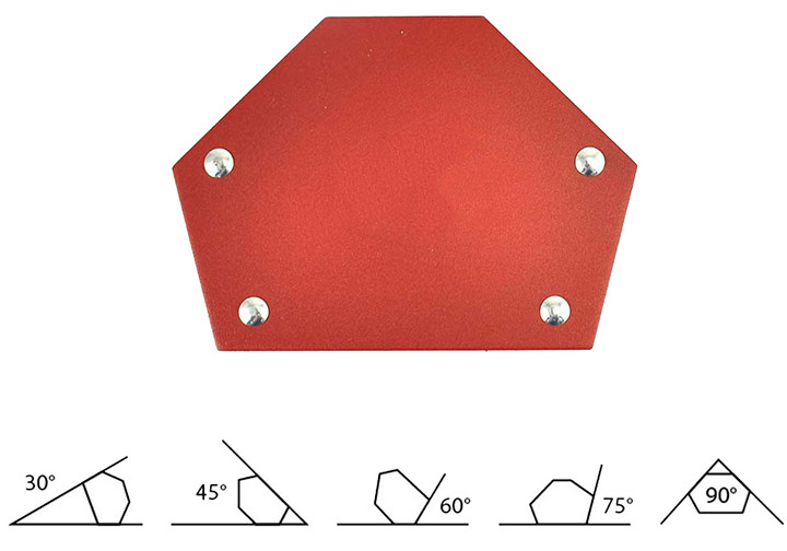 33Kg (75LBS) Ke nam châm hàn 6 góc QJ-6015