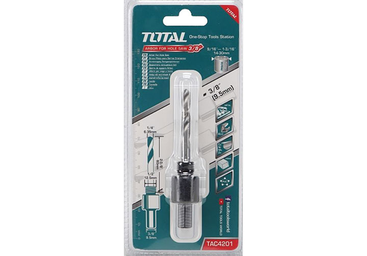 3/8" Mũi định tâm cho lưỡi khoét lỗ Total TAC4201