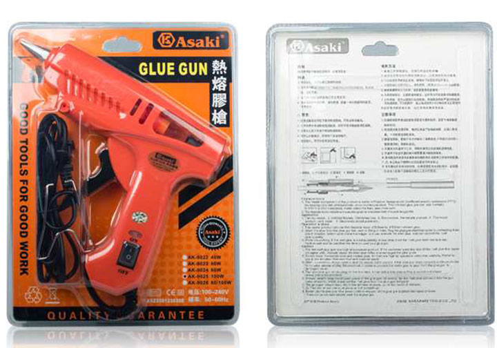 60W Súng bắn keo nến Asaki AK-9023