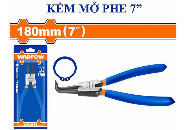 7" Kìm mở phe ngoài mũi cong Wadfow WPL9972