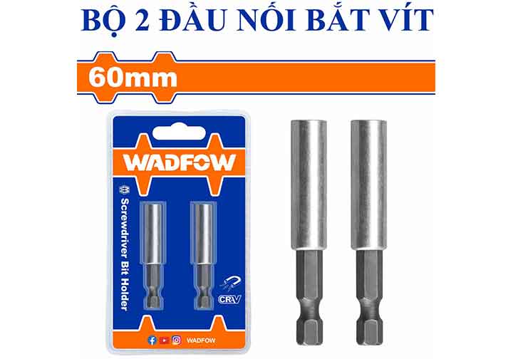 Bộ 2 đầu nối mũi vít 60mm Wadfow WSV2K01