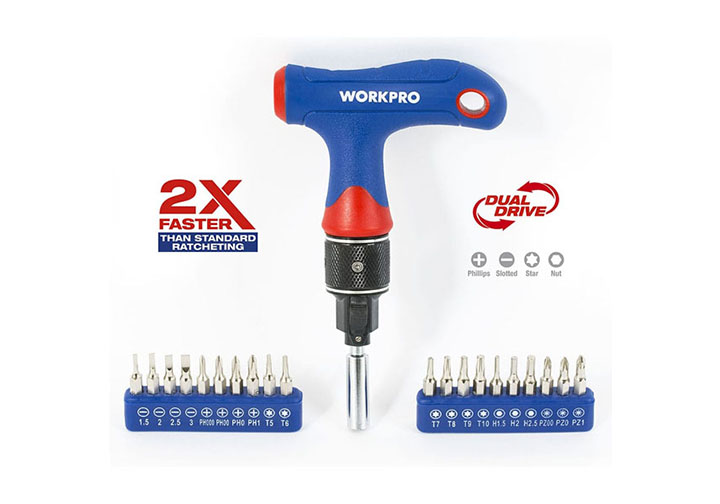 Bộ tuốc nơ vít chữ T 22 chi tiết Workpro W021408