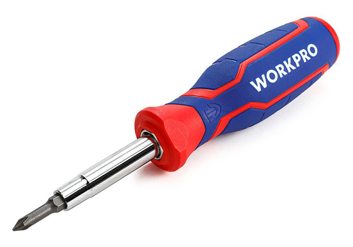 Bộ tuốc nơ vít đổi đầu 6 chi tiết Workpro WP221046