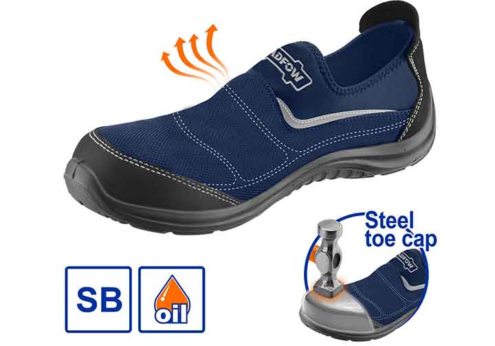 Giày bảo hộ mũi thép size 41 Wadfow WSB1541