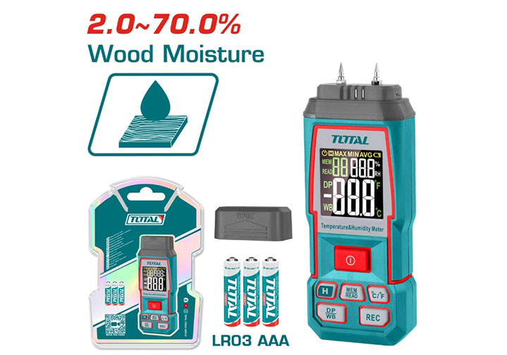 Máy đo độ ẩm gỗ Total TETWM031